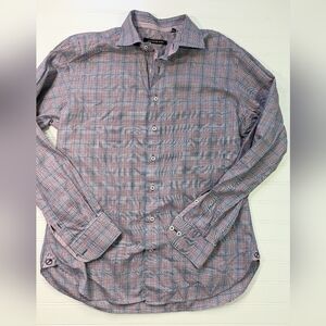 Hammermade Red/Navy Plaid Button Down Shirt